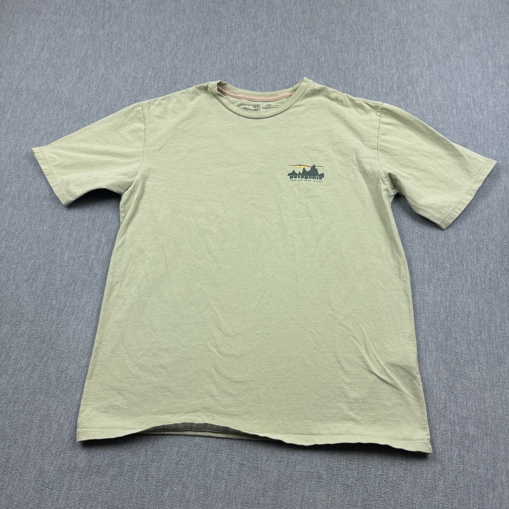 Patagonia Shirt Mens Small Green '73 Skyline Organic Cotton Hiking Outdoor 37534